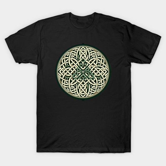 Eternal Celtic Knotwork Mandala Art 3 T-Shirt by AmandaOlsenDesigns